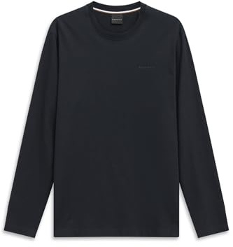 bugatti Herren Langarmshirt 8330-85044D | Modern Fit, Rundhalsausschnitt, Baumwolle, bequemes Sweatshirt
