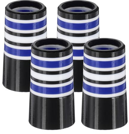 PATIKIL Golf Ferrules 0.370 Inch ID, 4 Pack Tapered Golf Club Ferrules Multi-Ring Iron Ferrule Rings for Taper Tip Iron Wedge Shaft Fits Steel Graphite Shafts, Blue
