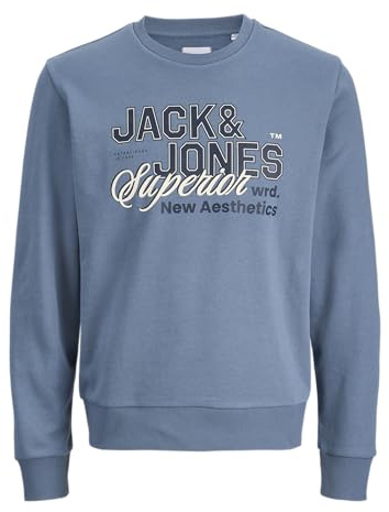 JACK & JONES Jjelogo Sweat Crew Neck 2 Col Ss26 Sn
