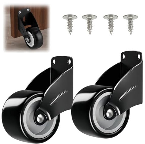 LUMOOM 2 ruote di supporto anti-cedimento, ruota di supporto regolabile, antiscivolo, per cancelli pesanti e cancelli in legno