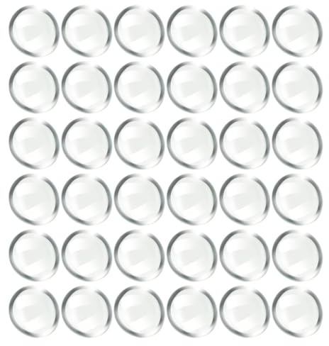 ULDIGI 300pcs Clear Glass Marbles - Flat Glass Vase Filler Beads Transparent Crafts Pebbles for Aquarium and Home Decoration DIY Hydroponics Plants