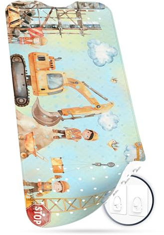 SilverRack Badewannenmatte Kinder rutschfest 100x40cm BPA frei | Antirutschmatte Badewanne, Badematte Kinder, für Baby & Kinder, Antirutsch Matte, Bath Mat, Baustelle Linke Seite