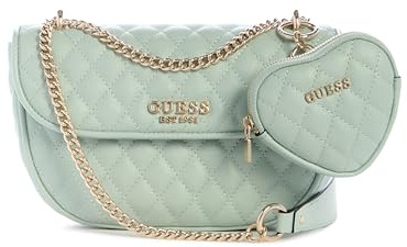 GUESS Atabey Convertible Crossbody Flap, Light Sage, One Size, Atabey Convertible Crossbody Flap