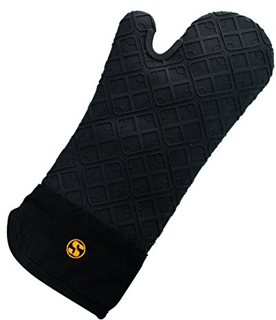 1 Stück Gastrohandschuh aus Silikon mit Baumwollfutter bis + 250 °C
