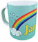 Personalised Gift Plastic Rainbow Name on Unbreakable Kids Cup, Personalised with children's names. Birthday or Easter Gift