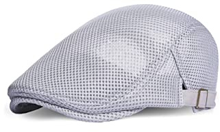 Coucoland Herren Netz Schiebermütze Barett Newsboy Flat Cap | sommer schiebermütze, polyester & baumwolle, atmungsaktiv, mesh-design, verstellbare, ideal für alltag, outdoor & reisen