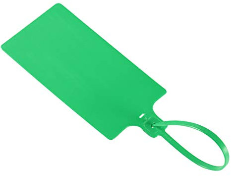 sourcing map Plastic Zip Ties Seals Anti-Tamper 255mm Length Large Size for Container Luggage, Green, Pack of 20