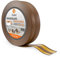 Quest Plinthe Souple Autoadhésive - 32 mm x 23 mm - Plinthe en PVC de finition - Pour l'intérieur, mur, sol - Étanche, décoratif, flexibilité, flexible - 25 mètres - Marron foncé