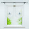 Joyswahl Scheibengardine Voile Bistrogardine »EDA« mit bute Eule Stickerei Muster Transparente Gardine Stores BxH 40x60cm Grün 1er Pack