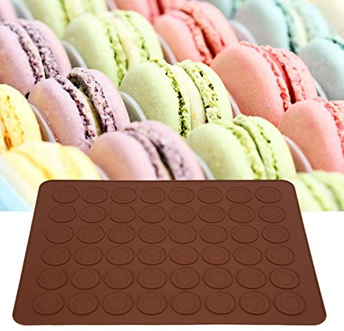 Pad Macaron, 48 Fori Riutilizzabile Rotondo Macarone Tappetino in silicone Teglia da forno Stuoia da forno Stuoia in silicone da forno, Teglia da forno Forno Tappetino antiaderente Strumenti Accessori