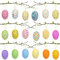 FHzytg 18 Stück Ostereier Deko Ostereier zum Aufhängen, Deko Eier Bunt Styropor Deko Ostern Eier, Ostereier Farben Eier Deko Ostereier Bunte Eier Färben Bedruckter Stoff styroporeier für Ostern