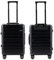 ALUMAXX 45191 Reisetrolley Gravity, Rollkoffer Aluminium, Reisekoffer mit TSA Schloss, Trolley mit 4 Leichtlaufdoppelrollen 360°, Alu Koffer ca. 56 cm, Schwarz, 56 x 37 x 21 cm