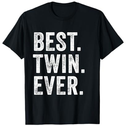 Best Twin Ever Lustiger Bruder Schwester Geschwister Familie Vintage T-Shirt