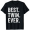 Best Twin Ever Lustiger Bruder Schwester Geschwister Familie Vintage T-Shirt