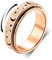 Diamday Anti-Angst Spinner Ringe Fidget Band für Damen Herren - Edelstahl Roségold 49
