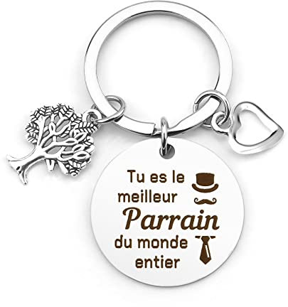 Cadeau Parrain, Porte Clé Parrain, Parrain Cadeau Original, Cadeau Pour Parrain, Porte Clef Parrain, Cadeau Parrain Original, Idee Cadeau Parrain, Cadeau Noël Parrain, Cadeau Parrain Noel
