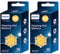 PHILIPS x60 Pilas 1.4V para Audífonos 10 (Hearing Aid Battery) ZA10BX30/00, Tecnología Premium Zinc Air, Batería Larga Duración, Abre-Fácil, Tipo PR10, 70 y 536 (60 Unidades) Color Amarillo