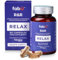 fabÜ R&R Relax - Supplement with Ashwagandha Capsules & Magnesium for Relaxation - Botanical Blend with B Vitamins, Lemon Balm & Chamomile for Stress Relief & Sleep Support - 60 Capsules