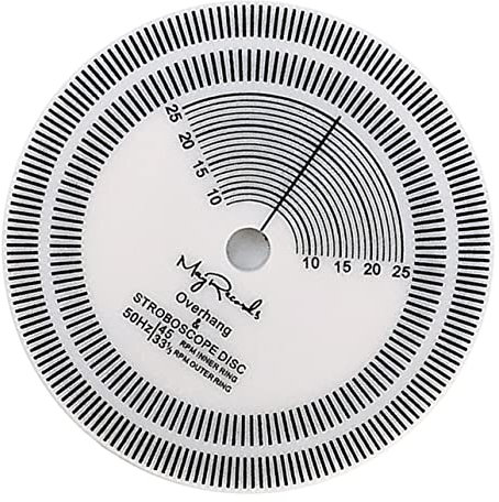 Gatuida Geschwindigkeit Messung Für Schallplatten Spieler Soundtrack-Vinyl Stroboskopscheibe Vinyl-Strobe-disc Plattenspieler Kalibrieren Disc-kalibrierungsdisk Weiß Acryl Tachometer Cd