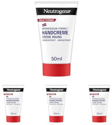 Neutrogena Handcreme, unparfümiert, 50 ml (Packung mit 4)