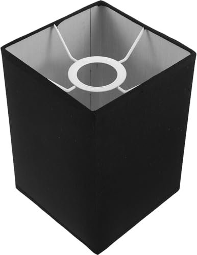 Luxshiny Abat-Jour En Tissu Carré Abat-Jour Rectangulaire Abat-Jour En Lin Abat-Jour De Table De Chevet Contemporain Petite Couverture De Lumière Remplacement Pour Abat-Jour Sur Pied