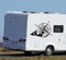 Grafic Adesivi Rosa dei Venti per Camper Montagne Vinile Decalcomanie Set Camper Van Caravan roulotte Auto Kit Completo di 2 Adesivi per Camper fuoristada Auto (CM 58X42 (Medio))