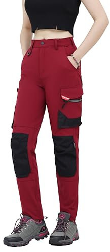 WORK IDEA Pantaloni da Lavoro Slim-Fit Stretch Donna: Aree critiche del Tessuto in Cordura - Eleganza Resistente con Design Femminile per Le Esigenze Professionali più impegnative.