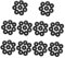 ULTECHNOVO 80 Stk Gummi-Trenn kissen gummimatte gummiring gummipads Vibrationsmatte für Waschmaschine Anti-Vibrations-Waschmatte Gummischeiben reparieren Gummidichtungen Unterlegscheibe Black