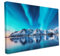 Keilrahmen bedruckt, Wandbild auf Künstler Leinwand, matter Kunstdruck, Stabiler Holzrahmen mit kratzfestem 280g Canvas bespannt, Motive zum Thema Natur (120x80cm - Nordlichter über Norwegen)