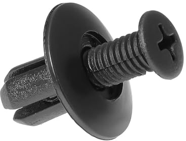 Rufutle Clips Voiture pour Toyota, 50 pièces 8 mm Rivets en Plastique Attaches vis Pare-Chocs de Voiture Garde-Boue Rivet Noir Clips de Fixation de Voiture