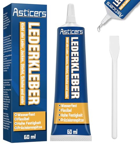 Lederkleber Extra Stark, Professioneller Leder kleber, Transparenter, Wasserfester, Kleber für Leder perfekt zum Reparieren aller Arten von Leder- oder Vinylprodukten