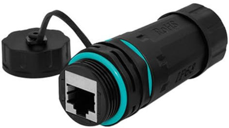 Lmzzdld RJ45 Network Straight IP68 Waterproof Cat5/Cat6 Network Cable Connector Outdoor Dustproof Rj45 Wire Joint Plug
