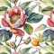 Selbstklebende Tapete Wandpapier Blumen Pflanzen Design, Grün, Vintage Deko Klebefolie für Möbel, Wände, Wohn, Schlafzimmer, Wasserdicht Florale Tapete Möbelaufkleber Dekorfolie 40x500cm