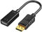 DiisplayPort VGA Adaptateur HDMMI avec sortie DVI | Adaptateur DP multiport pour ordinateur portable et moniteur | Adaptateur DiisplayPort DVI pour bureau, maison et