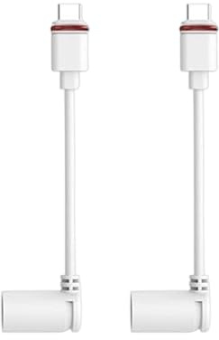 2pcs Barrel Plug to USB-C Adapter for Ring USB C Outdoor Cameras, Upgraded Barrel Adapter Compatible with Ring Solar Panel for Stick Up Cam and Spotlight Cam Pro