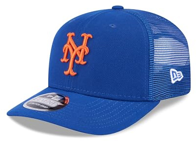 New Era 9Seventy Stretch-Snap MLB Trucker Kappe Baseballmütze mit gebogenem Schirm Heritage-Style Snapback