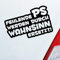 Hellweg Druckerei Fehlende PS Werden durch Wahnsinn ersetzt! Auto Aufkleber Sticker Heckscheibenaufkleber