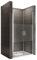 i-flair Duschtür LARA 77x180 cm Verstellbereich von 77-80 cm, Höhe: 180 cm, Duschabtrennung aus 6 mm teilsatiniertem ESG Sicherheitsglas mit Nanobeschichtung und Edelstahlgriffe - Alle Größen NM