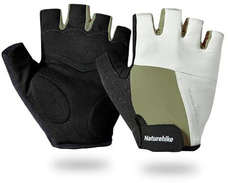 Naturehike Outdoor-Sport UV-Schutz Ausdauer Radfahren Handschuhe halbe Finger Gym Handschuhe Männer Frauen Anti-Rutsch-Stoßdämpfung atmungsaktiv geeignet für Gym Training Radfahren
