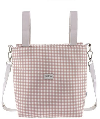 Cambrass - Bolso Carro Maternal Abril Crepe - Organizador Para Pañales y Otras Cosas de Bebé - 12x40x35 cm
