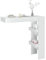 Tidyard Wand-Bartisch Wandtisch Wandklapptisch Tisch, Schreibtisch Wandschrank Esstisch, Tisch für Esszimmer, Küche, Klapptisch, Bartisch 102 x 45 x 103,5 cm (B x T x H),Hochglanz-Weiß