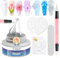 Supwee Solid Builder Gel for Nails Clear Non-Stick Hand Nail Extension Gel Large Capacity 60g 3D Sculpture Nail Polish Carving Patterns Decoration Nail Art Hard