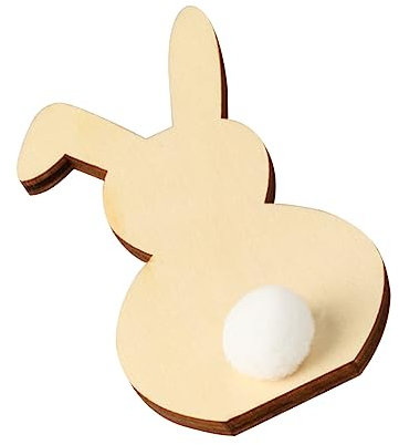 IWOWHERO Holz Kaninchen Deko Hase Schreibtischhase Hasen Ornament Home Hase Hasen Umweltschonend Sicher Exquisites Design Fuer Festivals Heimpartys
