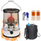Tragbarer Petroleum-Heizer, 6 l, Camping-Öl-Heizung, 360° Surround-Heizung, innen Kerosinheizung, 9000 BTU/H, für drinnen und draußen, Terrasse, Deck,