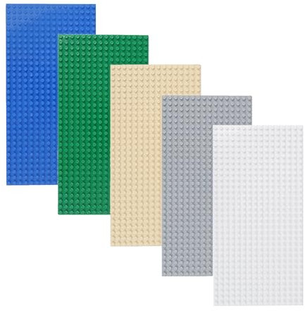 CYNOSURETECH 5-Piece Building Block Base Plate, Building Block Building Tray, Building Block Base, Basic Building Block Set, Building Block Accessories, Building Block Building Board Base