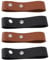 Lot de 4 étuis à Fouet en Cuir, 13,8 Cm de Long, Support de Ceinture sécurisé avec Boucle en Métal, Support Ergonomique en Cuir PU avec Boucle de Ceinture pour équitation,