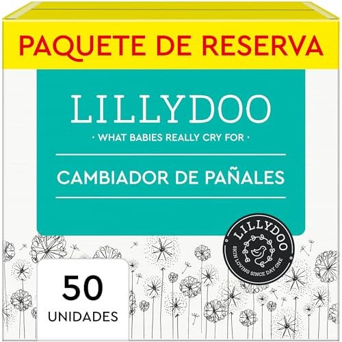 LILLYDOO hautfreundliche weiche Wickelunterlagen 60 x 60 cm, 50 Stück (5x10) parfümfrei