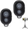 Telecomando Bluetooth, 2 pezzi, scatto remoto per fotocamera, scatto per cellulare, telecomando Bluetooth, telecomando per selfie e fotocamera, con smartphone iOS Android