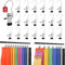 Leggings Organizer for Closet, Portable Trouser Hangers for Travel, 20 PCS Pants Hanging Clips with Non-slip Rubber Coated, Space Saving Closet Organizers and Storage for Skirts Shorts Jeans Hats