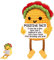 Süßes Positives Gestricktes Spielzeug Taco - Kreatives Büro Nach Hause Positiver Häkelpupper, Nette Heilende Puppen Zum Freunde Und Familie, Emotional Support Taco, Bring Inspirierend Karten